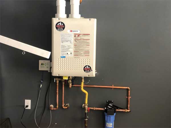 tankless water heater installation